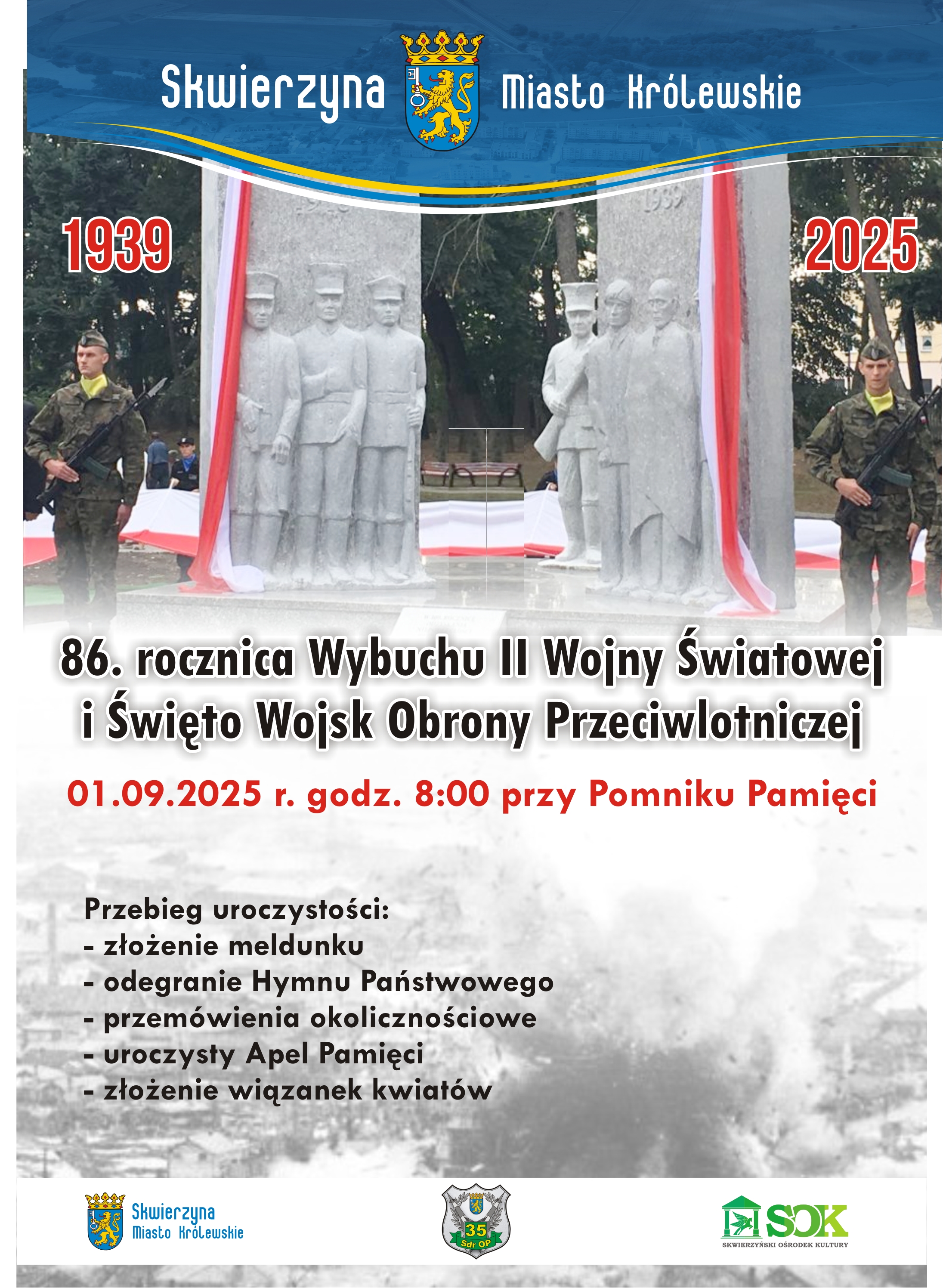 86. ROCZNICA WYBUCHU II WOJNY ŚWIATOWEJ I ŚWIĘTO WOJSK OBRONY PRZECIWLOTNICZEJ