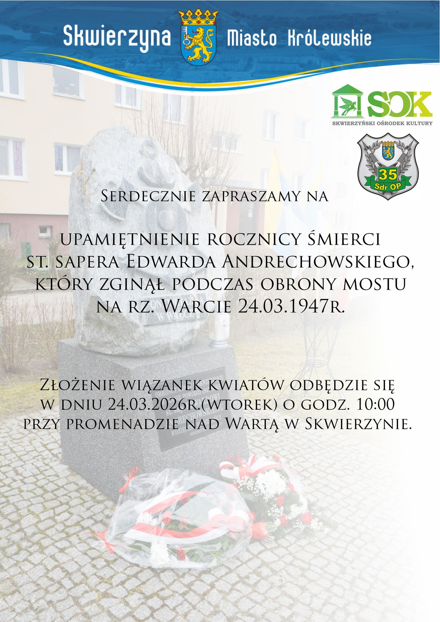 ROCZNICA ŚMIERCI ST. SAPERA EDWARDA ANDRECHOWSKIEGO