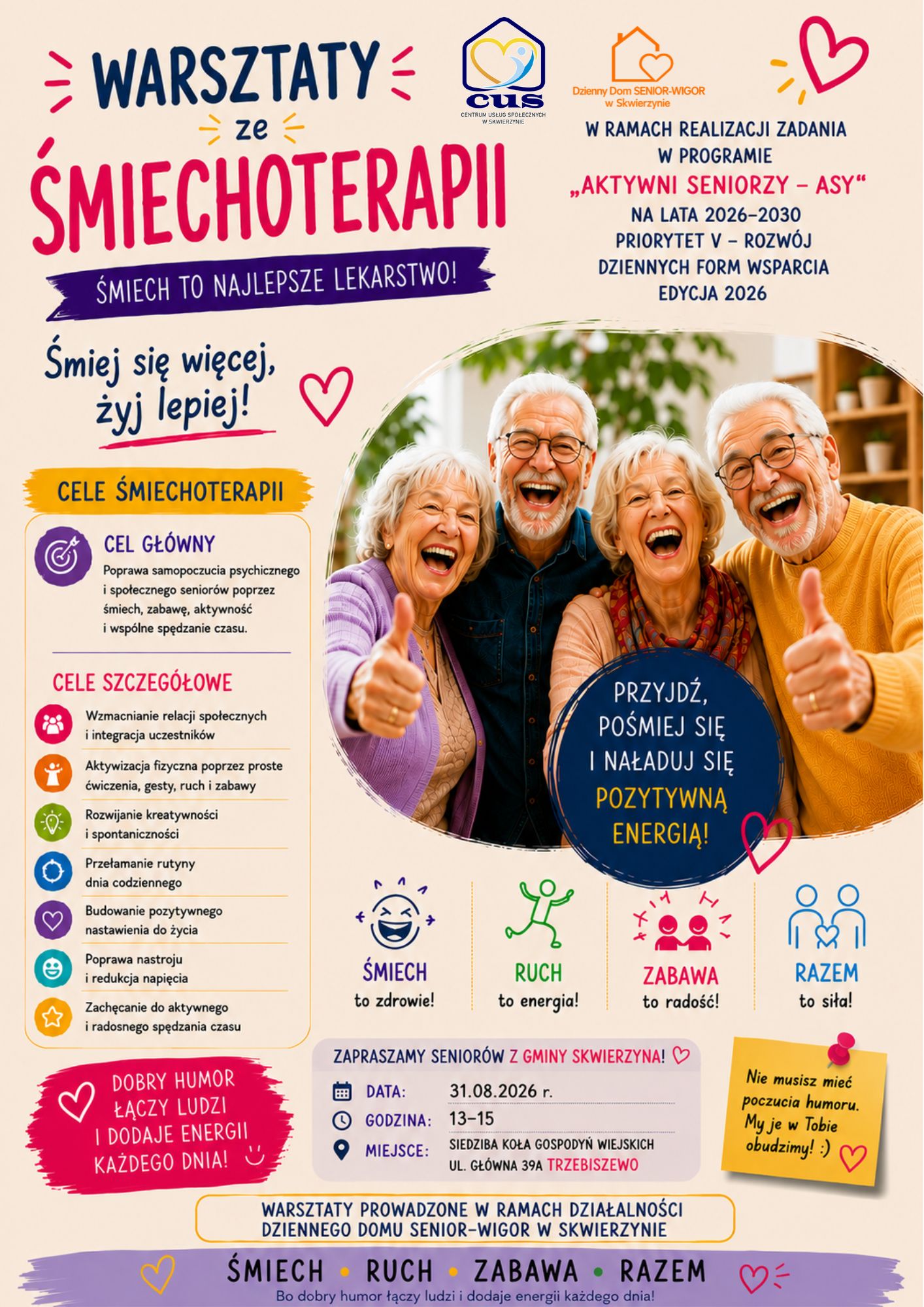 Warsztaty ze Śmiechoterapii