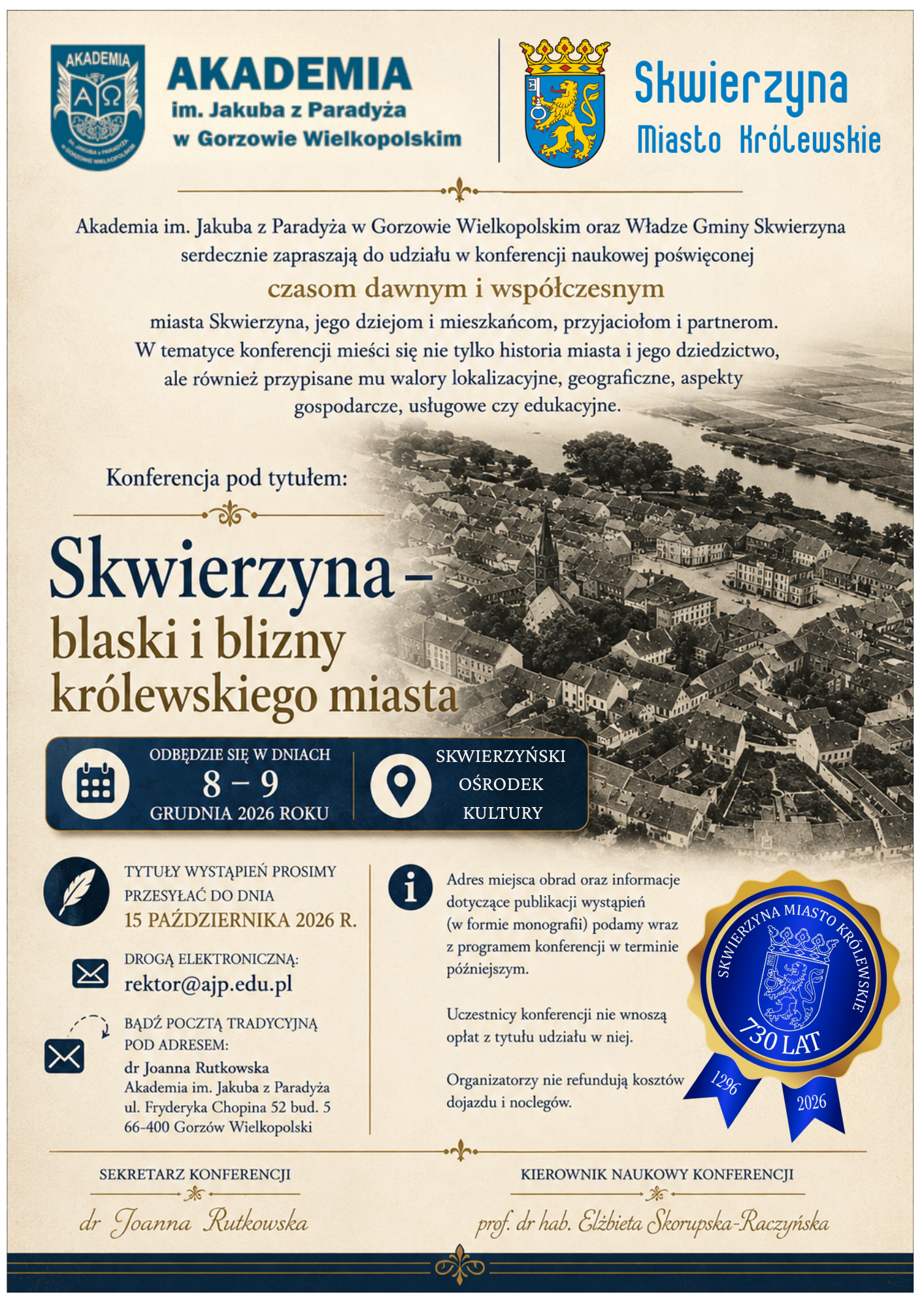 Konferencja - blaski i blizny królewskiego miasta