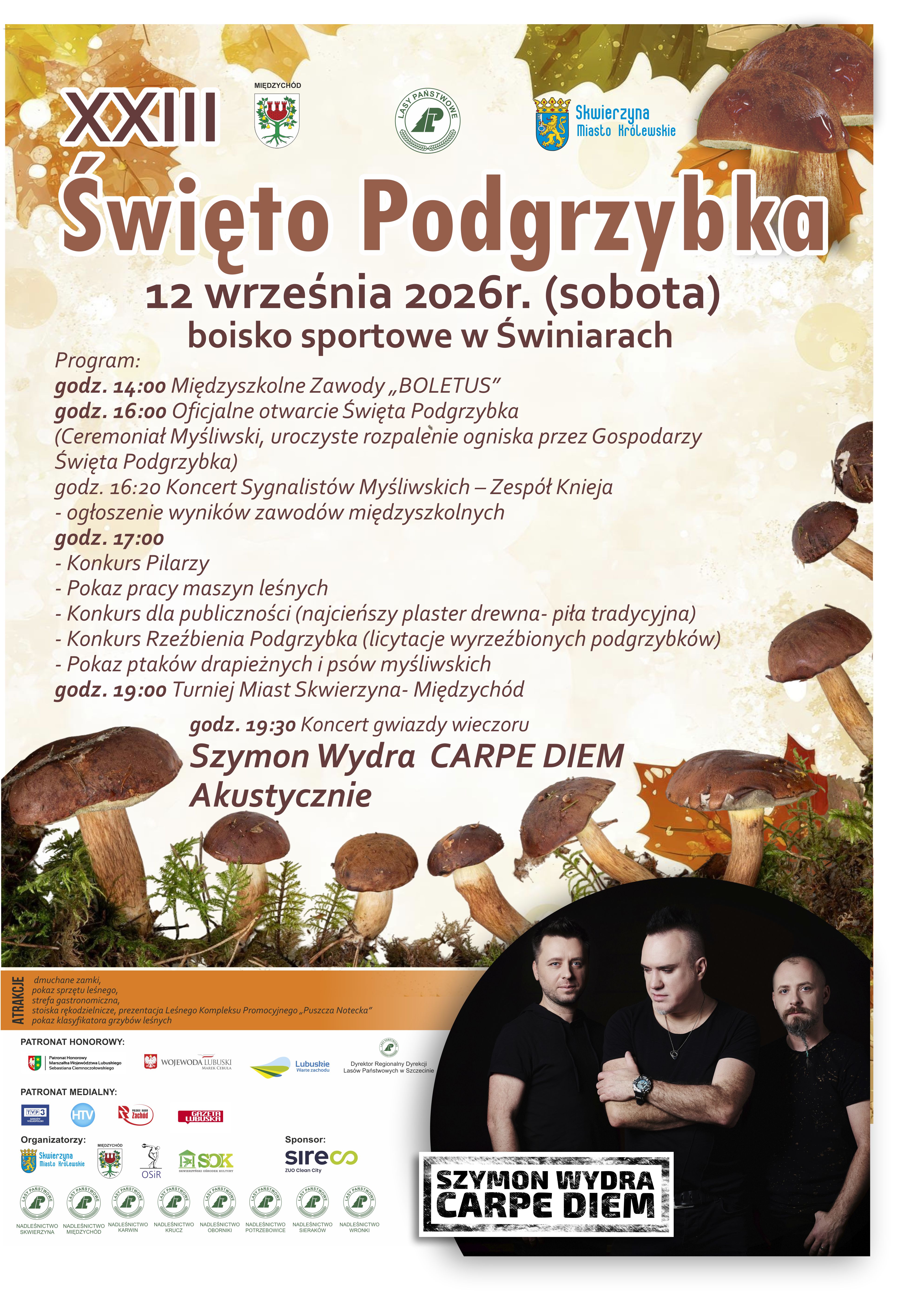 XXIII ŚWIĘTO PODGRZYBKA – ŚWINIARY 2026