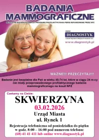 BEZPŁATNE BADANIE MAMMOGRAFICZNE